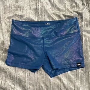 WOD Bottom Blue Shimmer Shorts
